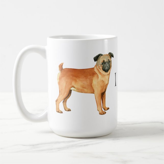 I Kärlek min framställning Brabancon Kaffemugg (Vänster)