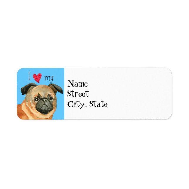 I Kärlek min framställning Brabancon Returadress Etikett (Framsidan)