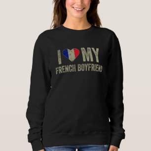 I Kärlek Min Fransk Boykompis Frankrike Flagga Gir T Shirt