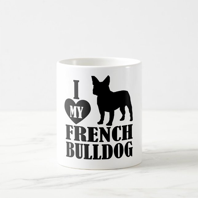 I Kärlek Min Fransk Bulldog Coffee Mugg (Skapare uppladdad)