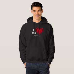 I Kärlek Min fru Anpassningsbar Hoodie