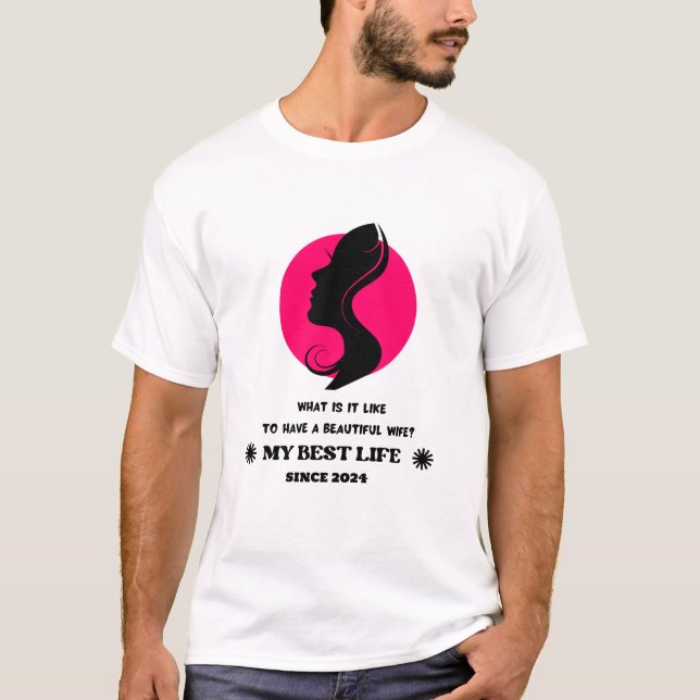 I kärlek min fru anpassningsbar t shirt (Framsida)