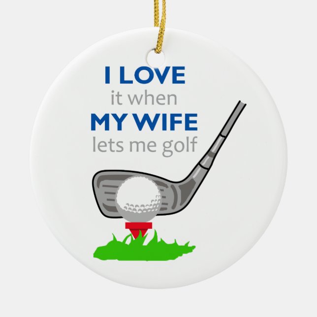 I Kärlek min fru Julgransprydnad Keramik (Framsidan)