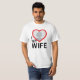 I Kärlek Min fru manar tshirts (Hel framsida)