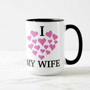 I Kärlek Min fru Personlig Coffee Mugg för fru