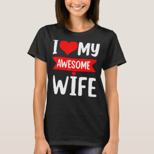 I Kärlek min fru Red Heart Valentines day Matching T Shirt