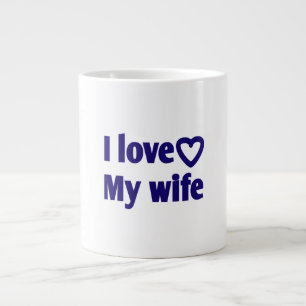 I Kärlek Min fru - Romantic Gift for Maka, Make Jumbo Mugg