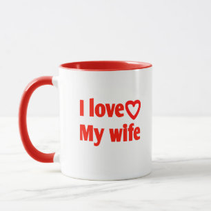 I Kärlek Min fru - Romantic Gift for Maka, Make Mugg