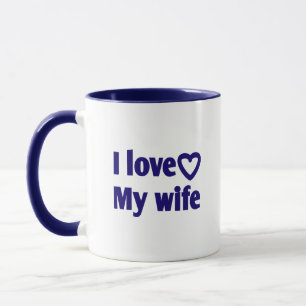 I Kärlek Min fru - Romantic Gift for Maka, Make Mugg