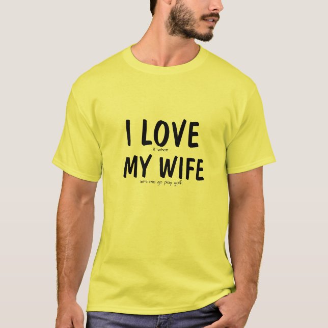 I Kärlek Min fru Shirt | Funny Make Gift Idea T Shirt (Framsida)