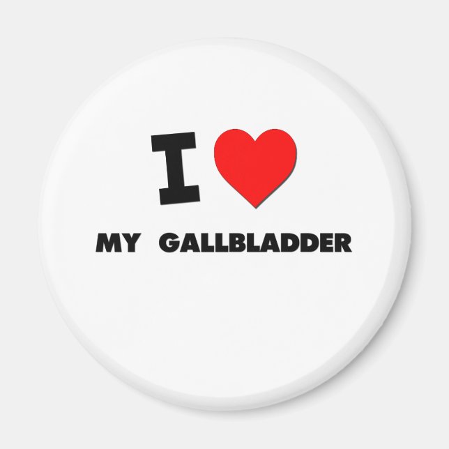 I Kärlek Min gallblåsa Magnet (Framsidan)