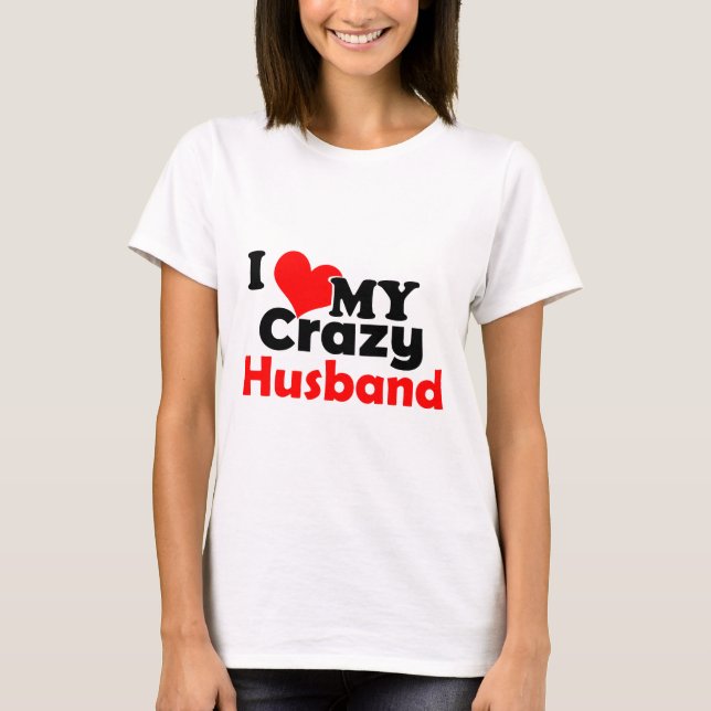 I kärlek min galna make t shirt (Framsida)