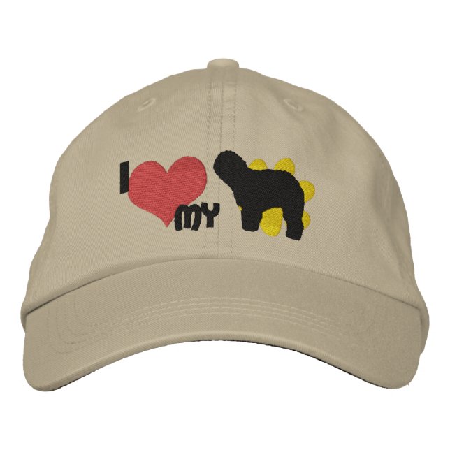 I Kärlek min gamla engelska Sheepdog Broderad Keps (Framsida)