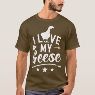 I Kärlek Min gästägare Goose Animal Lover  T Shirt