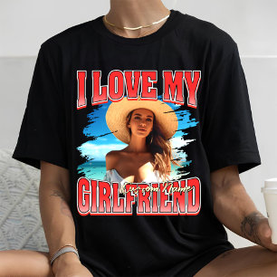 I Kärlek Min gf anpassningsbar bootleg valentines T Shirt