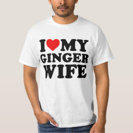 I Kärlek Min Ginger-fru T Shirt