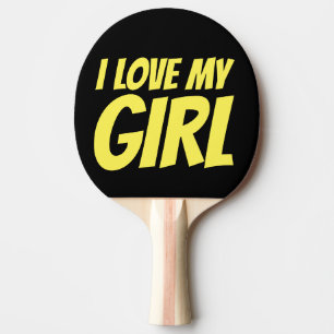I KÄRLEK MIN GIRL-PADDLE (GIRLFRIEND WIFE) PINGISRACKET