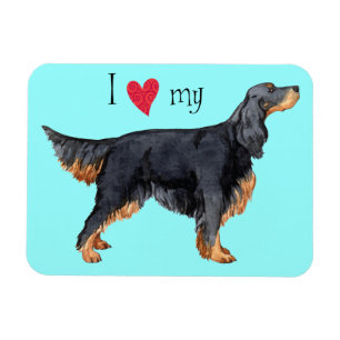 I Kärlek min Gordon Setter Magnet