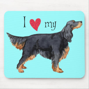 I Kärlek min Gordon Setter Musmatta