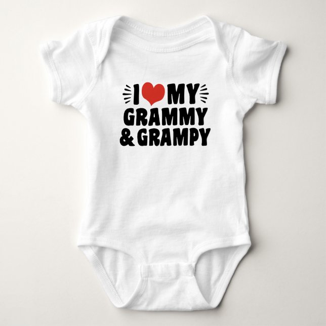 I Kärlek min grammy och Grampy Tee Shirt (Framsida)