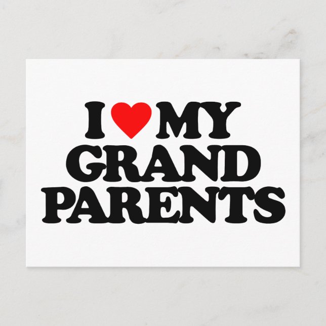 I KÄRLEK MIN GRANDPARENTS VYKORT (Framsida)