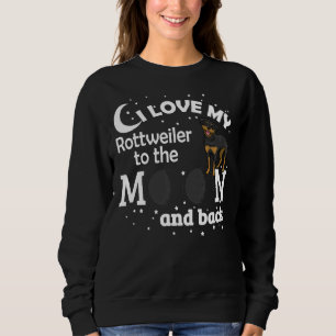 I Kärlek min gyllene rotweiler till Måne och bak B T Shirt