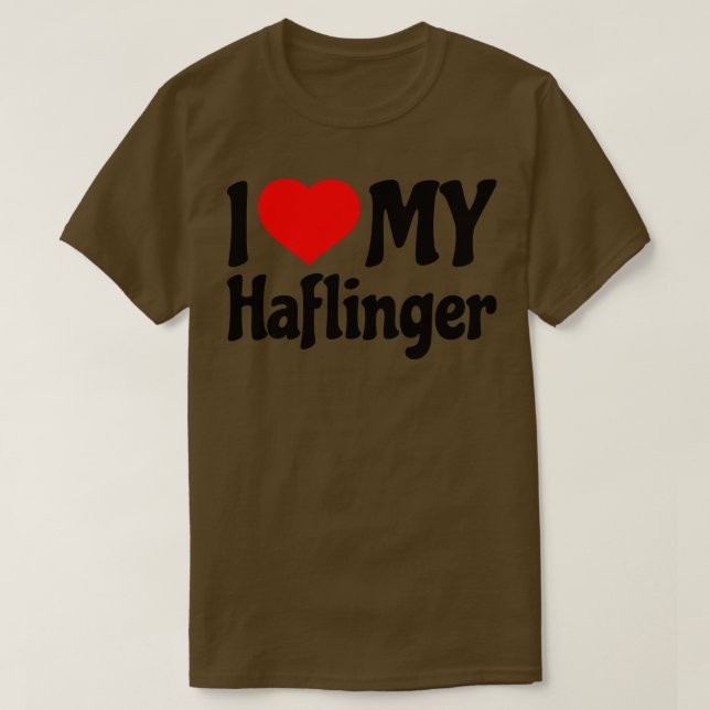 I kärlek min Haflinger Horse T Shirt (Design framsida)