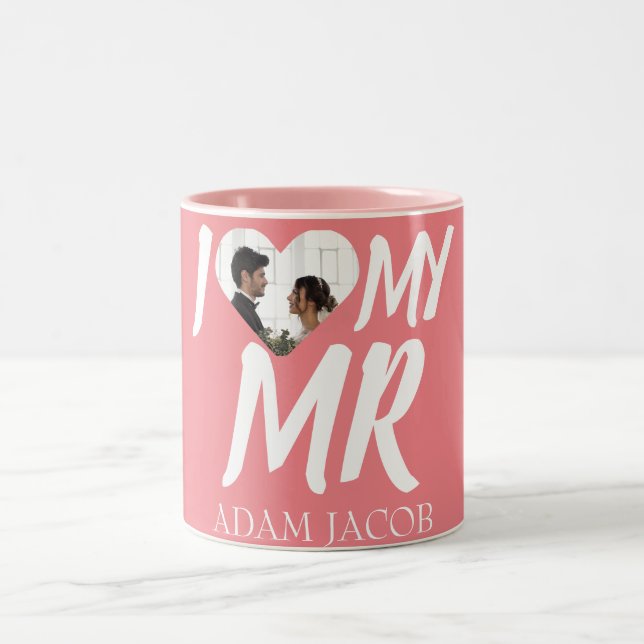 I KÄRLEK MIN HERR, COUPLE PHOTO CUSTOMIZE Två-Tonad MUGG (Center)