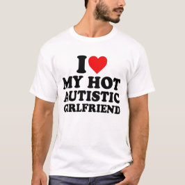 I Kärlek Min Hett Autistic Girlkompis T Shirt