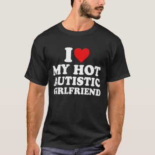I Kärlek Min Hett Autistic Girlkompis T Shirt