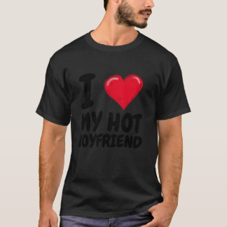 I Kärlek min Hett Boykompis I Red Heart BF par Val T Shirt