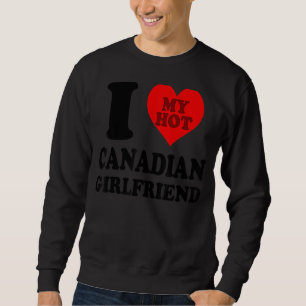 I Kärlek Min Hett Canadian Girlkompis 1 Lång Ärmad Tröja
