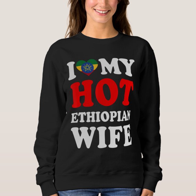 I kärlek Min Hett Etiopiens fru Make T Shirt (Framsida)