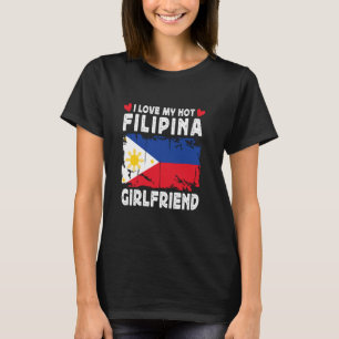 I Kärlek min Hett Filipina Girlkompis Couple Phili T Shirt