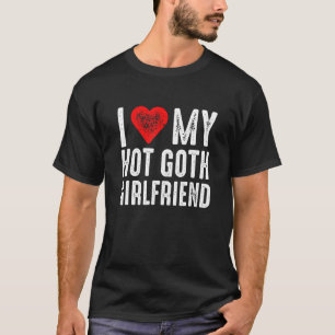 I Kärlek Min Hett Goth Girlkompis T Shirt