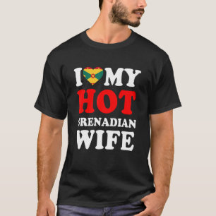 I kärlek Min Hett Grenadian Maka Funny Make Gift T Shirt