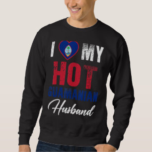 I Kärlek min Hett Guamanian Make Cute Relationship Lång Ärmad Tröja