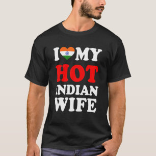 I kärlek Min Hett Indiska frun Funny Make Gift T Shirt