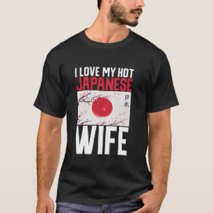 I kärlek min hett Japansk Wife Japansk Långärmad T Shirt