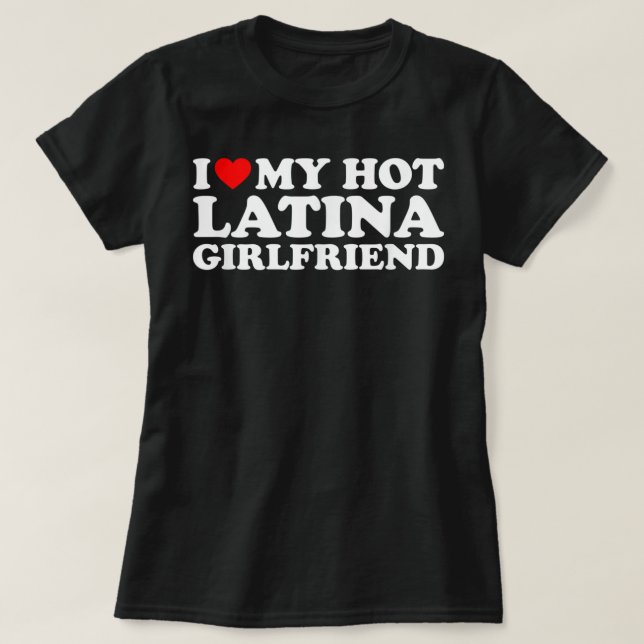 I Kärlek Min Hett Latina Girlkompis T Shirt (Design framsida)