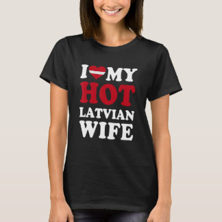 I kärlek Min Hett Latvian Maka Funny Make Gift T Shirt