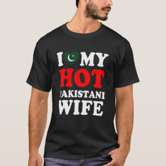 I kärlek Min Hett, Pakistansk fru Make T Shirt