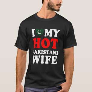 I kärlek Min Hett, Pakistansk fru Make T Shirt