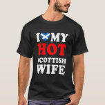 I kärlek Min Hett Scottish Wife Funny Make Gift T Shirt<br><div class="desc">I kärlek Min Hett Scottish Wife Funny Make Gift</div>