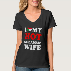 I kärlek Min Hett Sudanesisk fru Make T Shirt