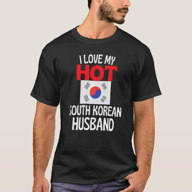 I Kärlek Min Hett Sydkorea Sydkorea Make Sydkorea T Shirt (Framsida)