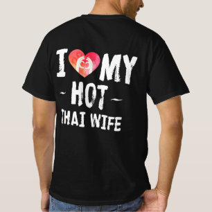 I Kärlek Min Hett Thai Maka Make Giftermål Thail T Shirt