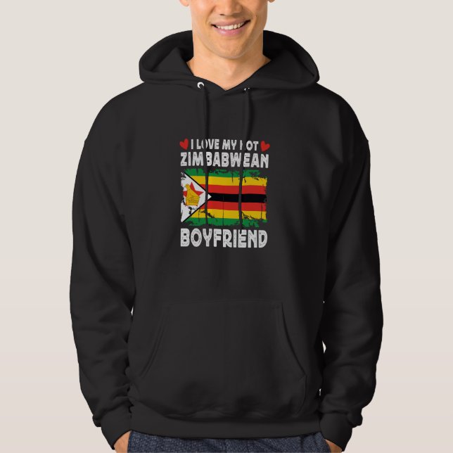 I Kärlek Min Hett Zimbabwe, Boyvän lite Zimbabwe Hoodie (Framsida)