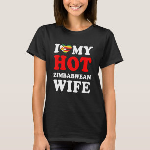I kärlek Min Hett Zimbabwe Maka Funny Make Gift T Shirt