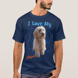 I Kärlek min Hund älskare-utskrift av min Cockap T Shirt